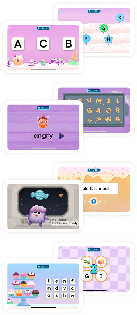 STARLAND 전용 앱 온라인 학습 화면